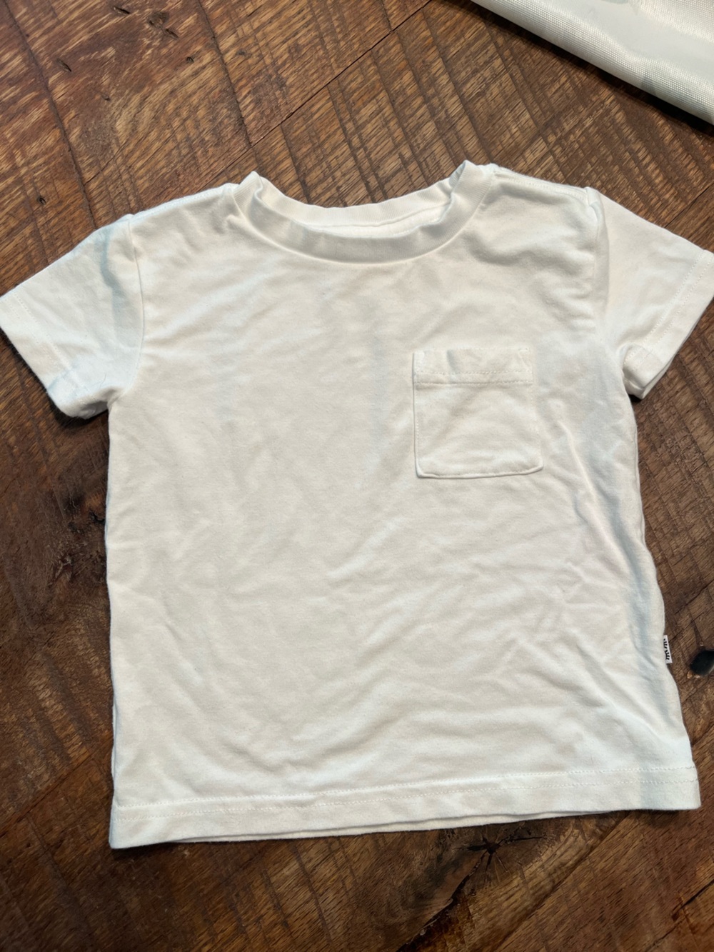 Little Sleepies Classic White Pocket Tee